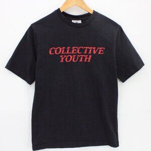 DAILY PAPER Shirt Men Black Short Sleeve Collective Youth Graphic Cotton Size XS